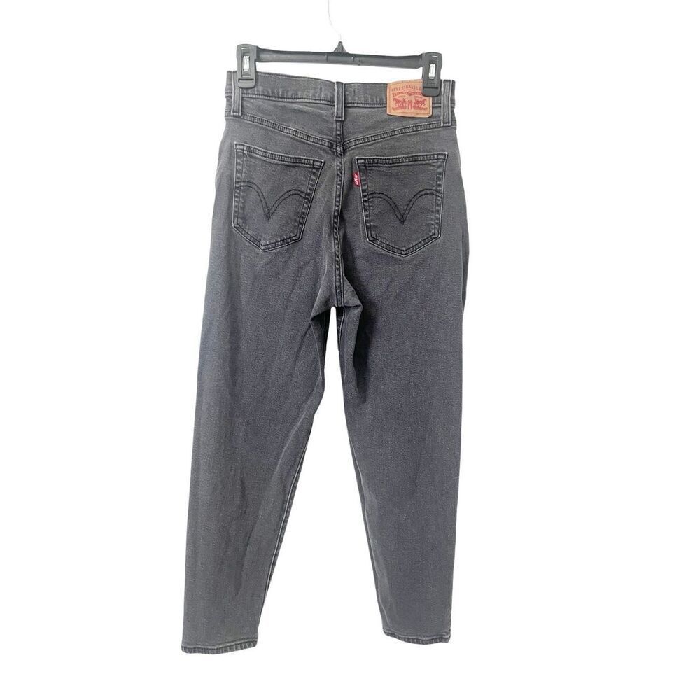 Levi’s Gray Wash High Waisted Mom Jeans 27 - Picture 2 of 4
